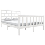 Vidaxl bedframe massief grenenhout wit 160x200 cm
