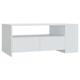 Vidaxl salontafel 102x55x42 cm bewerkt hout zwart