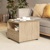 Vidaxl salontafel 55x55x40 cm bewerkt hout sonoma eikenkleurig