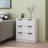Vidaxl dressoir 60x30x70 cm bewerkt hout wit