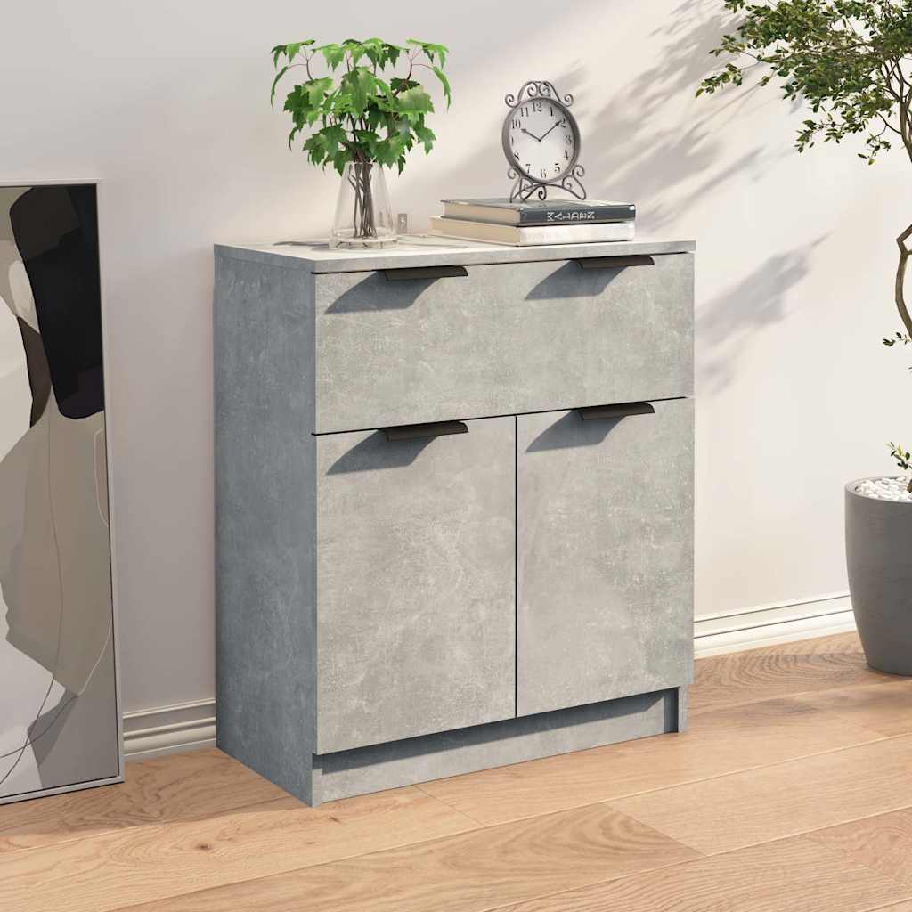 Vidaxl dressoir 60x30x70 cm bewerkt hout betongrijs