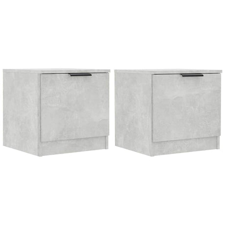 Vidaxl nachtkastjes 2 st 40x39x40 cm betongrijs