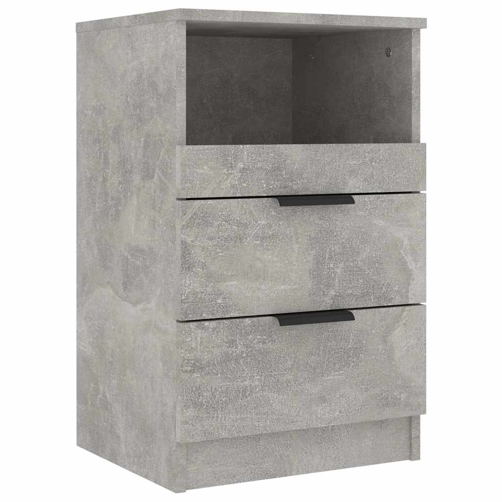 Vidaxl nachtkastje bewerkt hout betongrijs