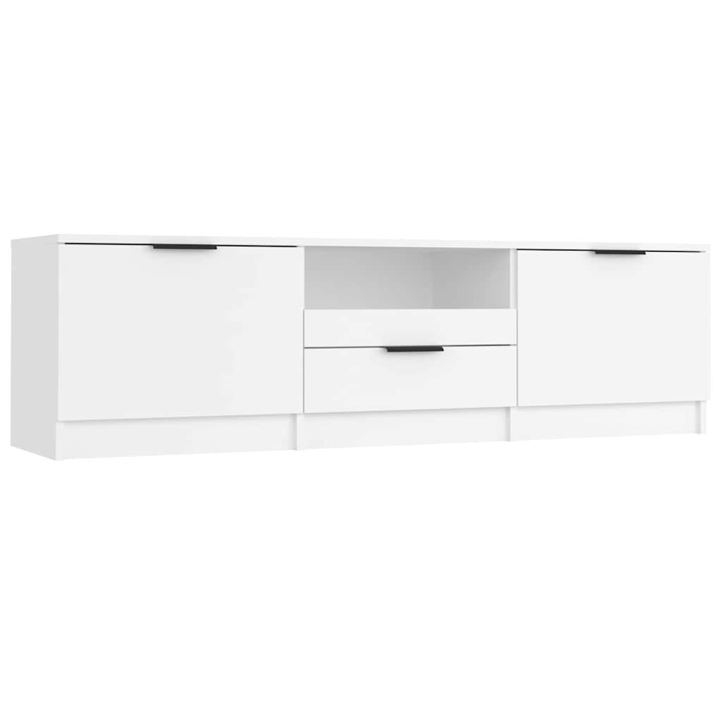 Vidaxl tv-meubel wit 140x35x40 cm bewerkt hout