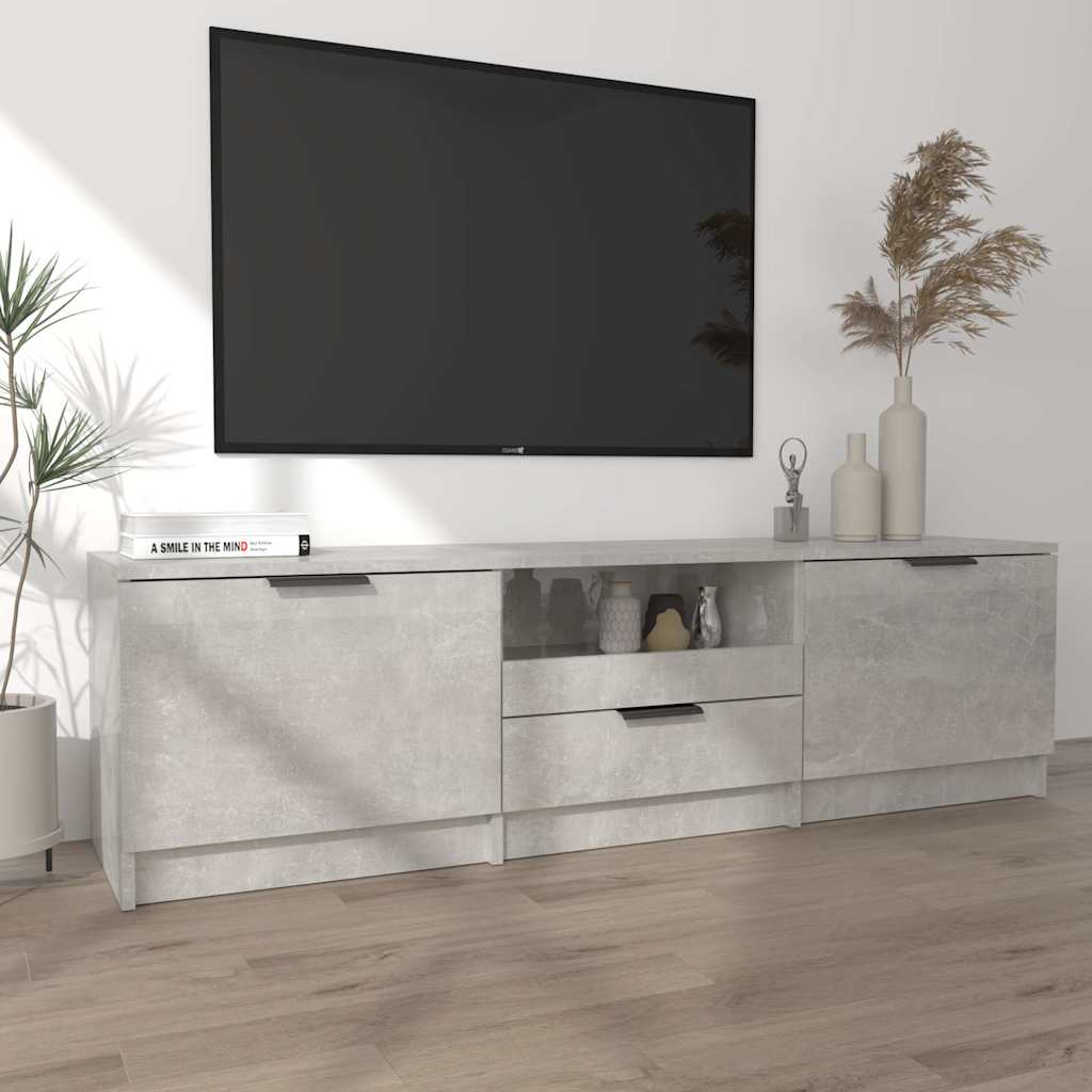 Vidaxl tv-meubel 140x35x40 cm bewerkt hout betongrijs