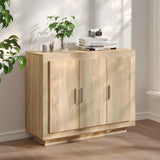Vidaxl dressoir 92x35x75 cm bewerkt hout sonoma eikenkleurig