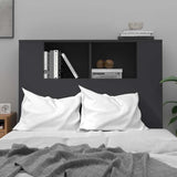 Vidaxl hoofdbordkast 100x18,5x102,5 cm zwart