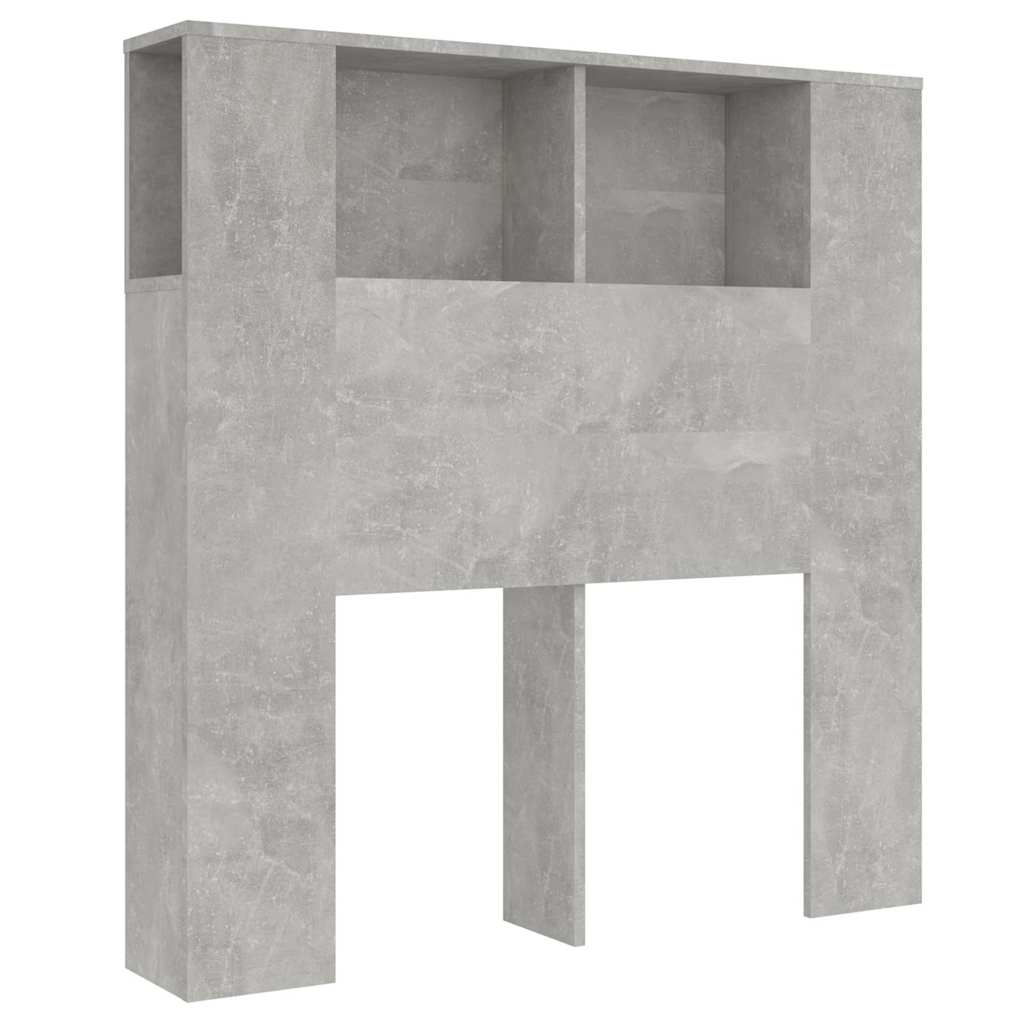 Vidaxl hoofdbordkast 100x18,5x102,5 cm betongrijs