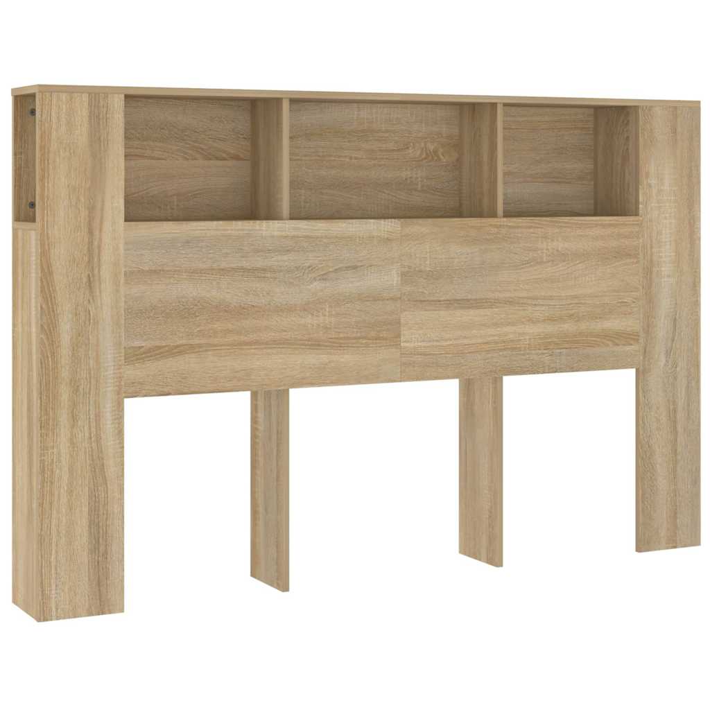 Vidaxl hoofdbordkast 160x18,5x104,5 cm sonoma eikenkleurig