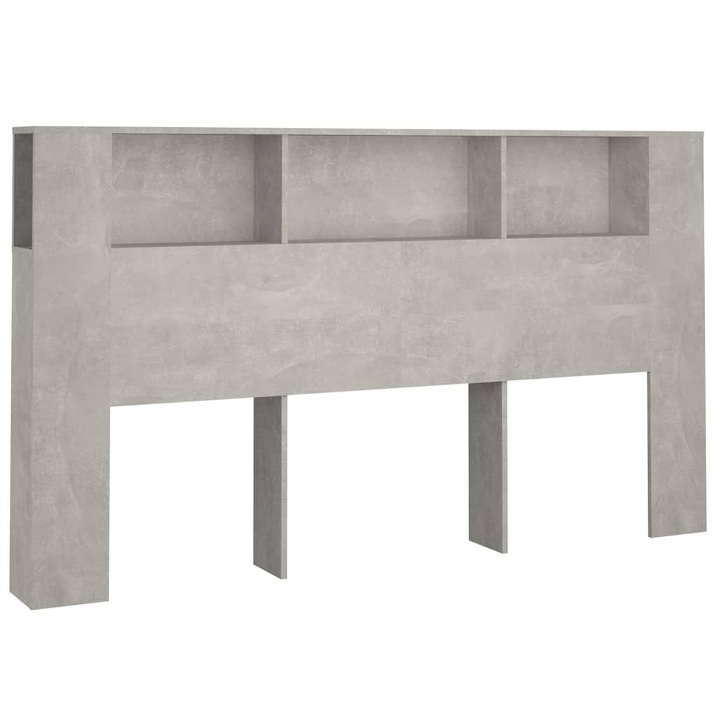 Vidaxl hoofdbordkast 180x18,5x104,5 cm betongrijs