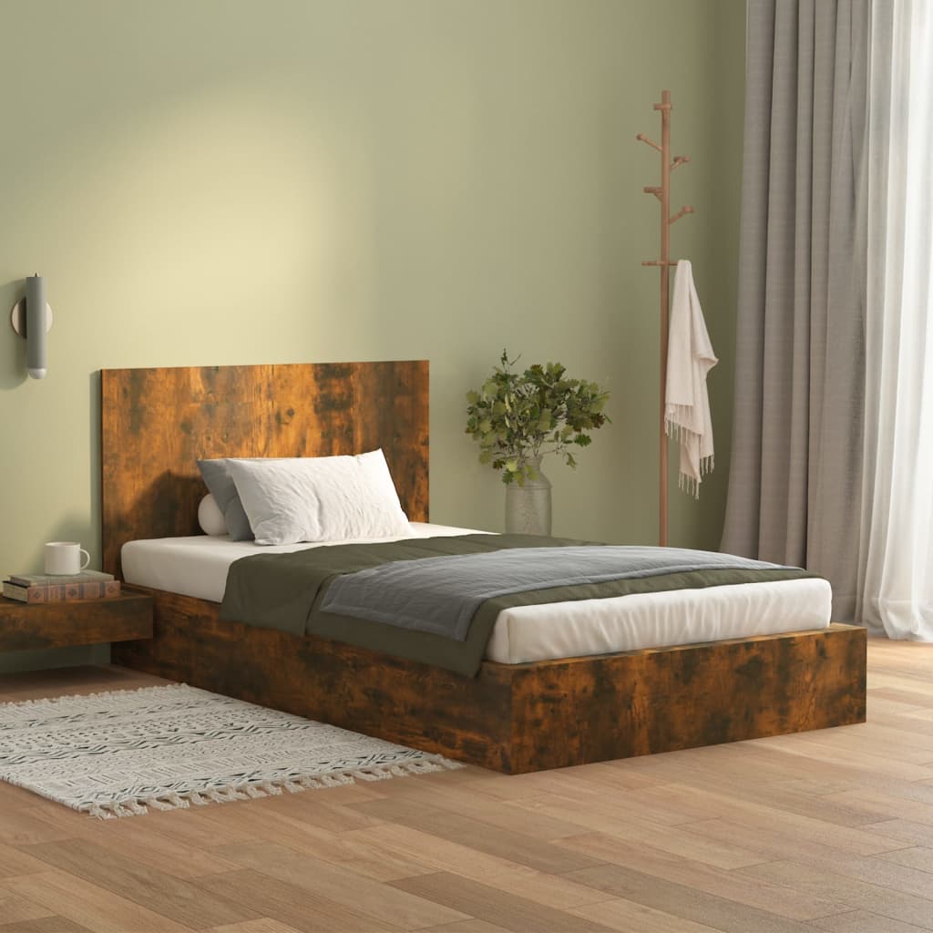 Vidaxl hoofdbord 120x1,5x80 cm bewerkt hout gerookt eikenkleurig