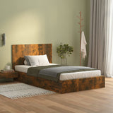 Vidaxl hoofdbord 120x1,5x80 cm bewerkt hout gerookt eikenkleurig
