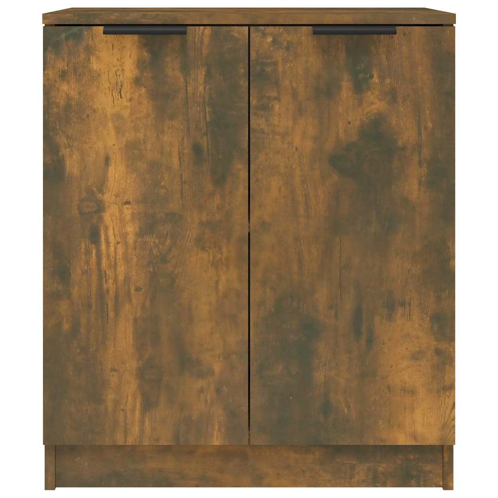 Vidaxl dressoir 60x30x70 cm bewerkt hout gerookt eikenkleurig