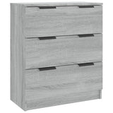 Vidaxl dressoir 60x30x70 cm bewerkt hout grijs sonoma eiken