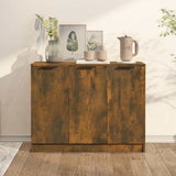 Vidaxl dressoir 90,5x30x70 cm bewerkt hout gerookt eikenkleurig