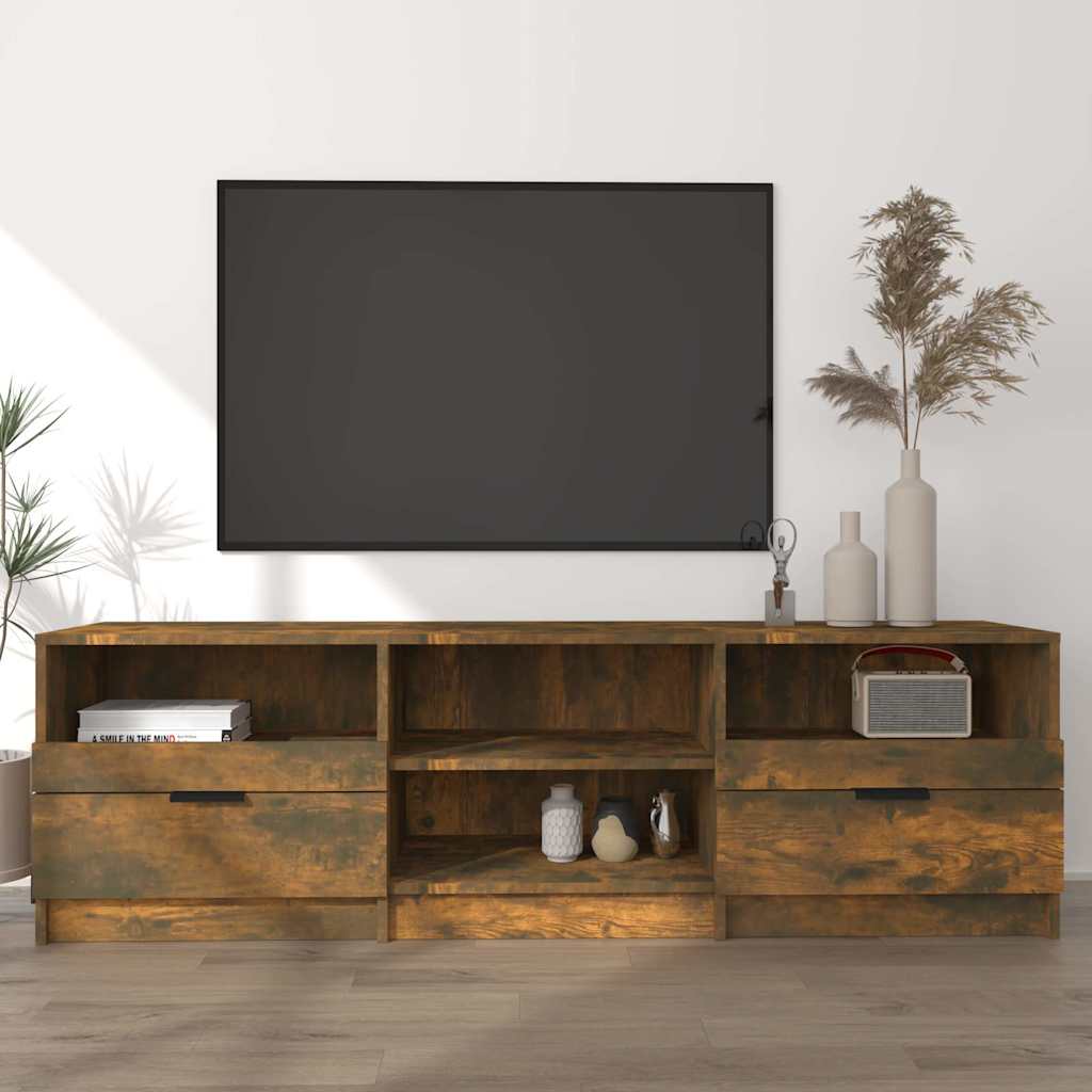 Vidaxl tv-meubel 150x33,5x45 cm bewerkt hout gerookt eikenkleurig
