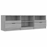 Vidaxl tv-meubel 150x33,5x45 cm bewerkt hout grijs sonoma eikenkleurig