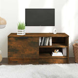 Vidaxl tv-meubel 80x35x36,5 cm bewerkt hout gerookt eikenkleurig