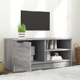 Vidaxl tv-meubel 80x35x36,5 cm bewerkt hout grijs sonoma eikenkleurig