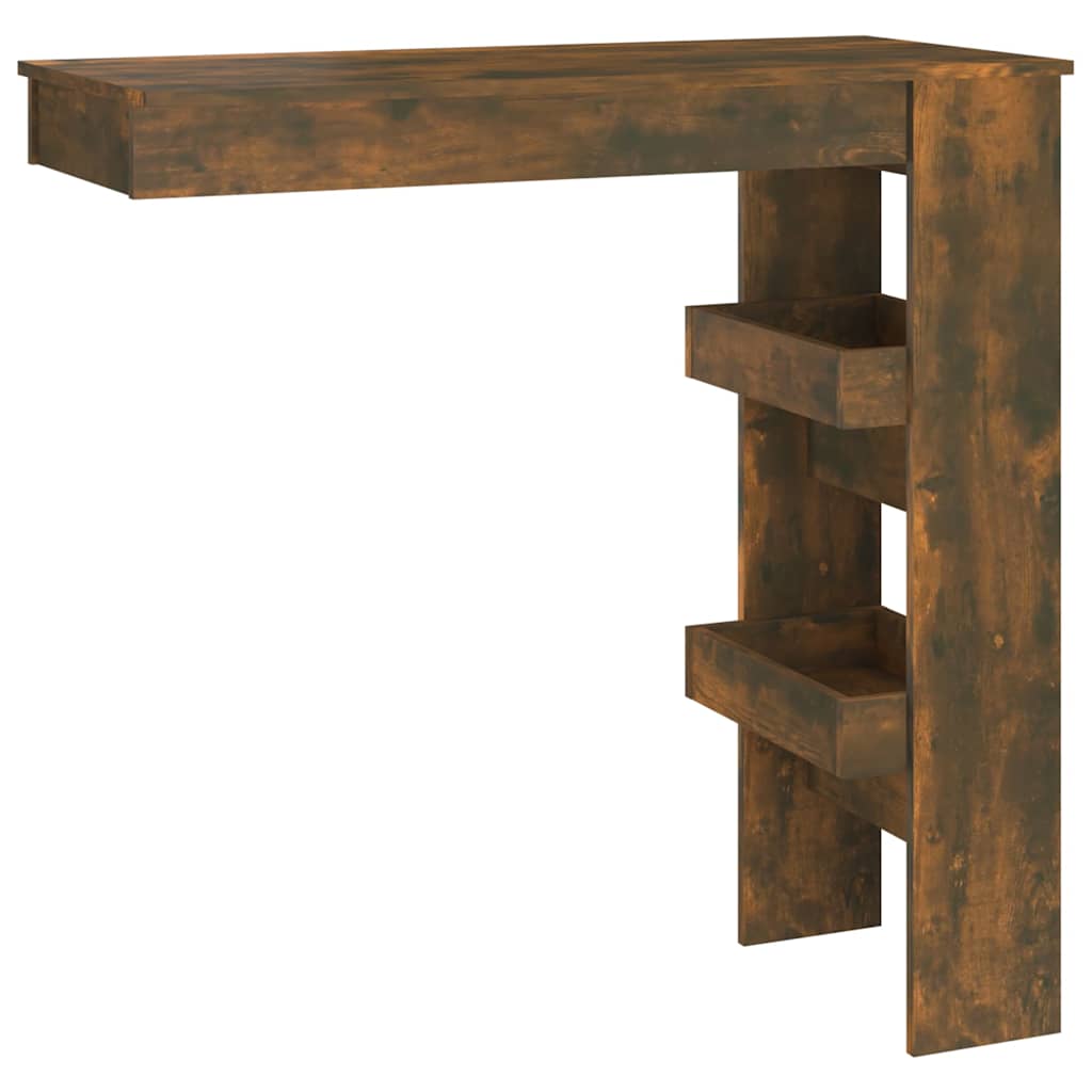 Vidaxl bartafel wandgemonteerd 102x45x103,5 cm bewerkt hout eikenkleur