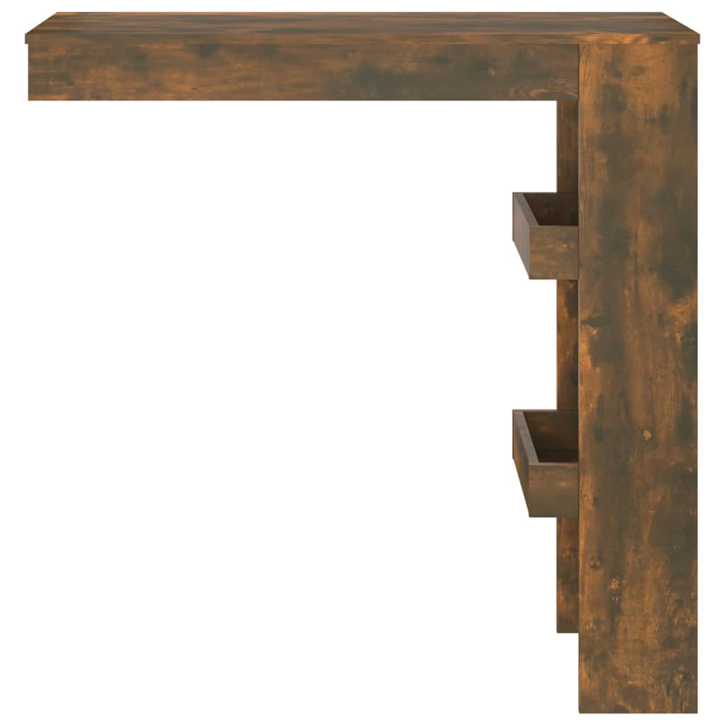 Vidaxl bartafel wandgemonteerd 102x45x103,5 cm bewerkt hout eikenkleur