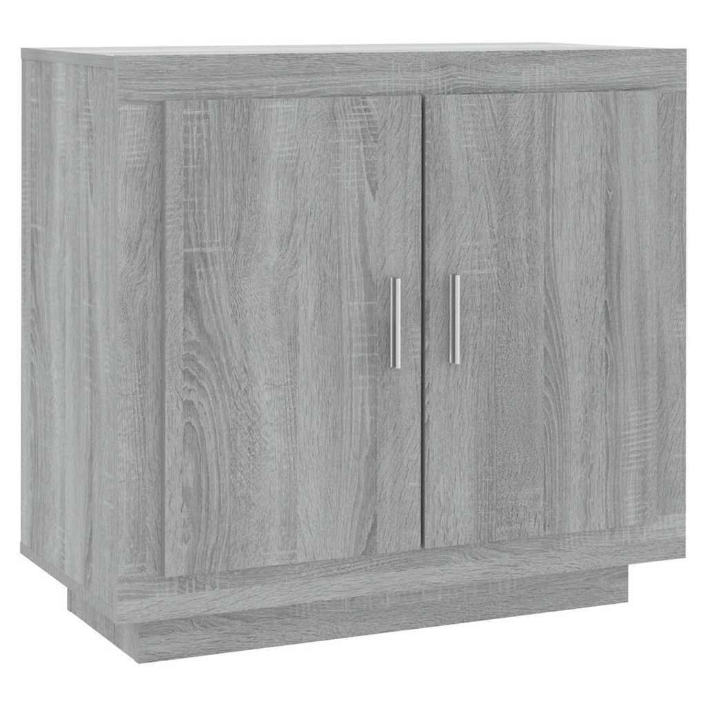 Vidaxl dressoir 80x40x75 cm bewerkt hout grijs sonoma eikenkleurig