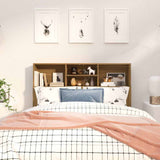 Vidaxl hoofdbordkast 120x19x103,5 cm bruin eikenkleur