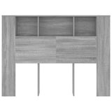 Vidaxl hoofdbordkast 140x18,5x104,5 cm grijs sonoma eikenkleurig