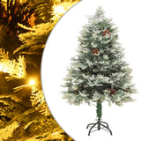 Vidaxl Christmas tree with LED and pine cones 120 cm PVC and PE green