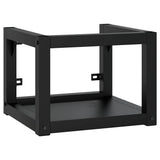 Vidaxl wastafelframe met inbouwwastafel ijzer zwart
