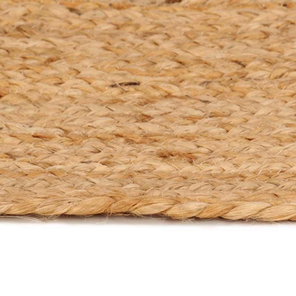 Vidaxl Teppich um 180 cm geflochtene Jute