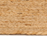 Vidaxl Teppich um 210 cm geflochtene Jute
