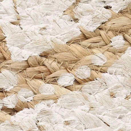 Vidaxl -Teppich mit dem Druck um 180 cm geflochtene Jute