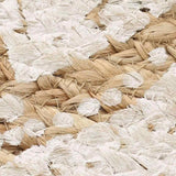 VIDAXL -Teppich mit dem Druck um 210 cm geflochtene Jute