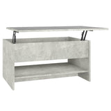 Vidaxl salontafel 80x50x40 cm bewerkt hout betongrijs