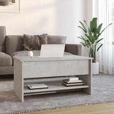 Vidaxl salontafel 80x50x40 cm bewerkt hout betongrijs
