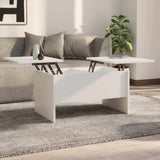 Vidaxl salontafel 80x50x42,5 cm bewerkt hout wit