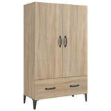 Vidaxl hoge kast 70x31x115 cm bewerkt hout sonoma eikenkleurig