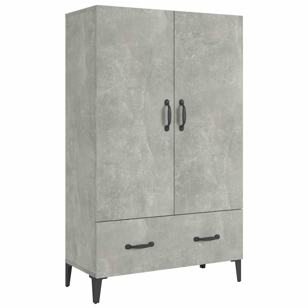 Vidaxl hoge kast 70x31x115 cm bewerkt hout betongrijs