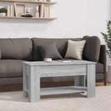 Vidaxl salontafel 101x49x52 cm bewerkt hout grijs sonoma eikenkleurig