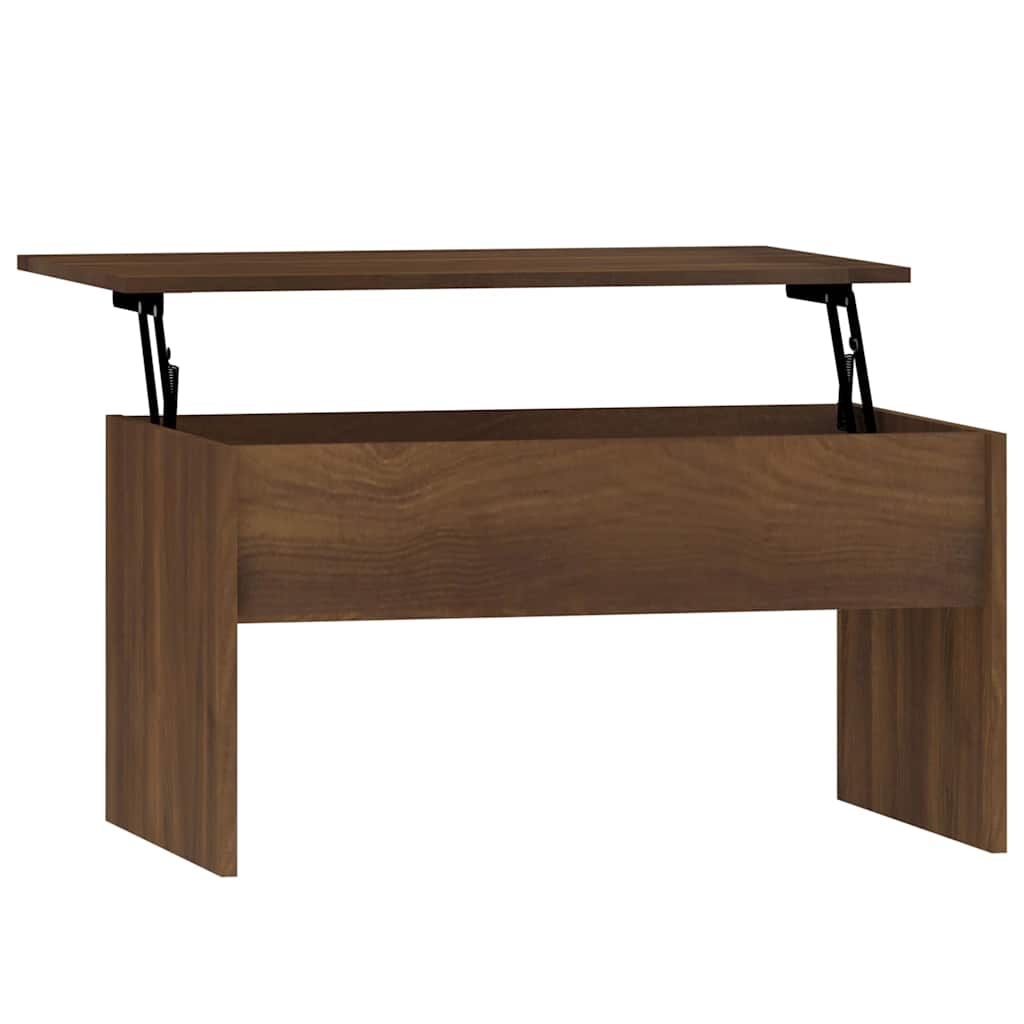 Vidaxl salontafel 80x50,5x41,5 cm bewerkt hout bruin eikenkleur