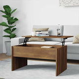 Vidaxl salontafel 80x50,5x41,5 cm bewerkt hout bruin eikenkleur