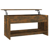 Vidaxl salontafel 102x50x52,5 cm bewerkt hout gerookt eikenkleurig