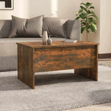 Vidaxl salontafel 80x50x42,5 cm bewerkt hout gerookt eikenkleurig