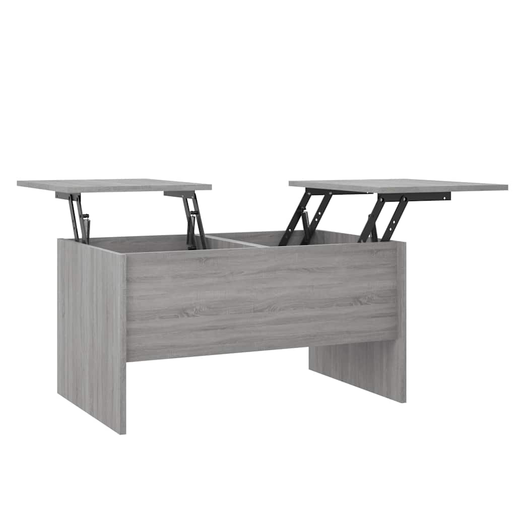Vidaxl salontafel 80x50x42,5 cm bewerkt hout grijs sonoma eikenkleurig