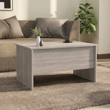 Vidaxl salontafel 80x50x42,5 cm bewerkt hout grijs sonoma eikenkleurig
