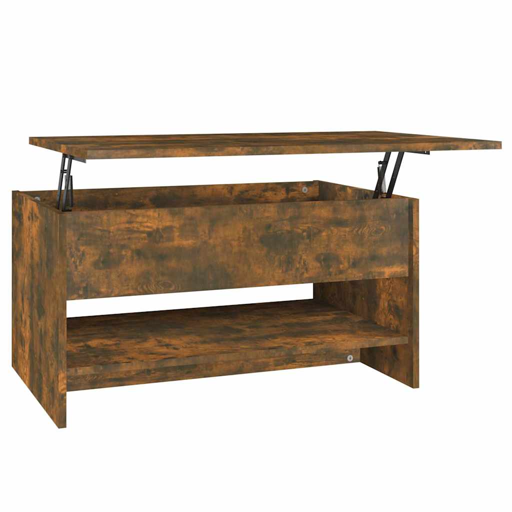 Vidaxl salontafel 80x50x40 cm bewerkt hout gerookt eikenkleurig