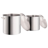 Vidaxl 2-piece cooking pan set 50 25 L stainless steel