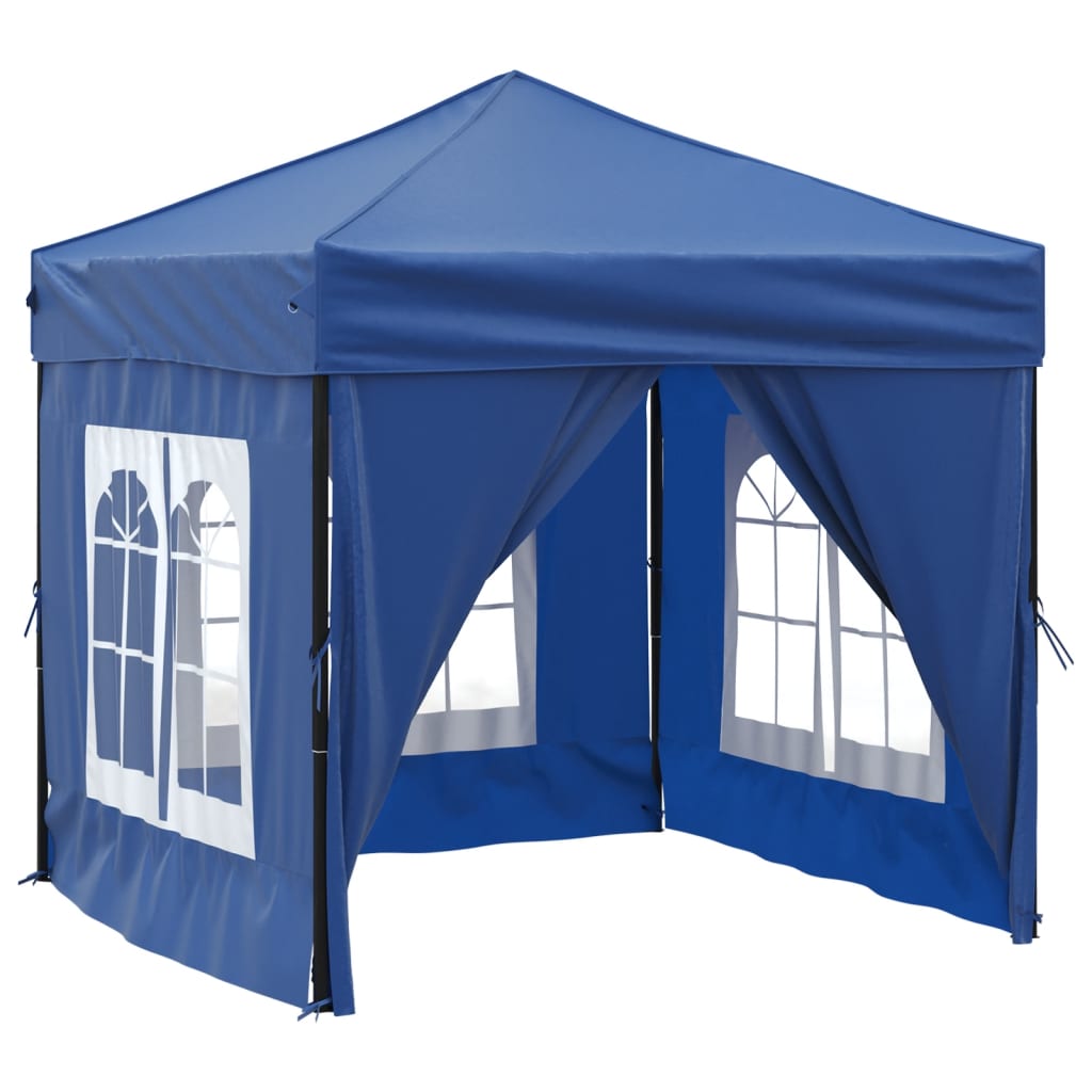 Vidaxl partyTent foldble med sidoväggar 2x2 m blå