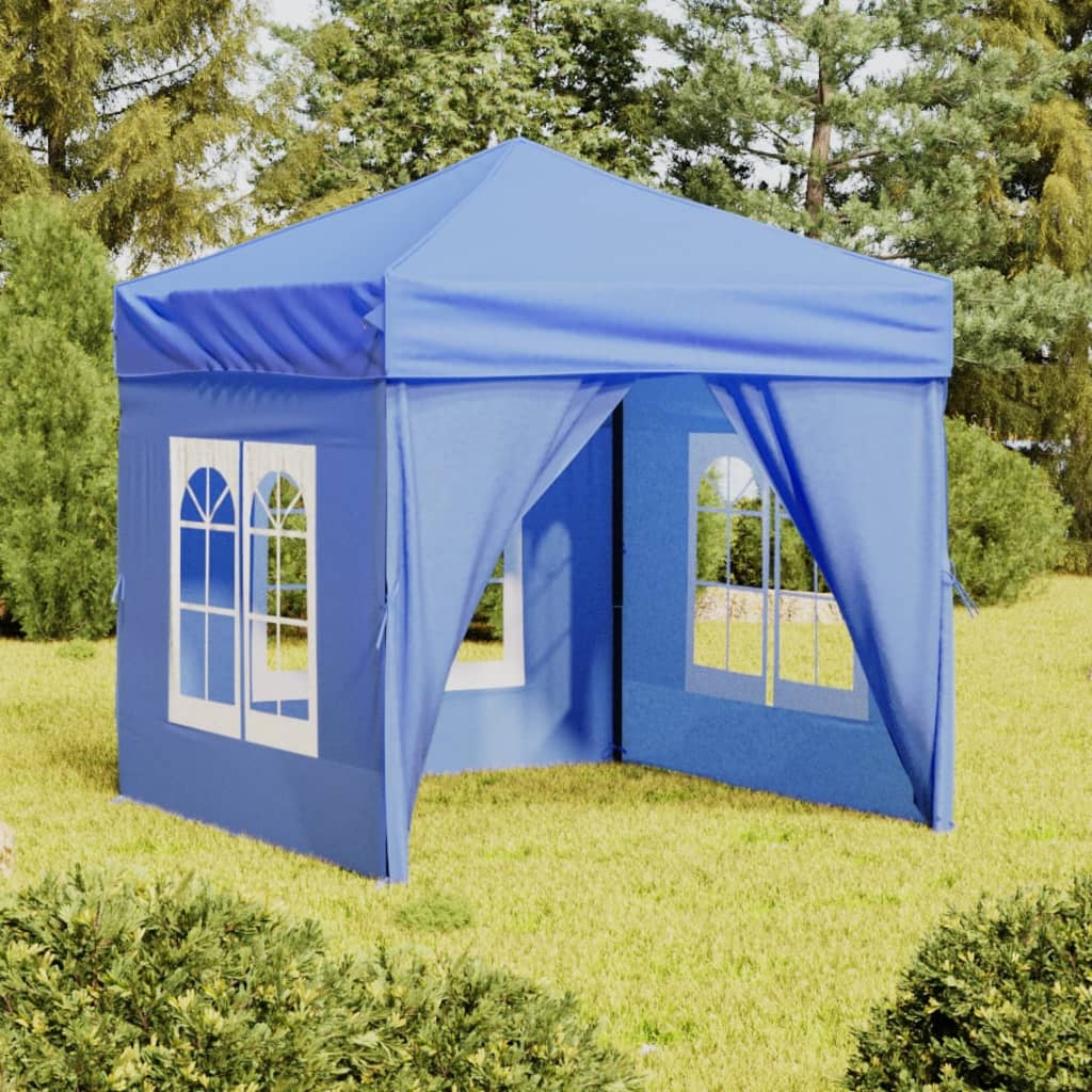 Vidaxl partyTent foldble med sidoväggar 2x2 m blå